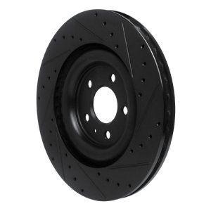 Audi e-tron Sportback Brake Rotor (1) - Rear Left - DFC - Drilled & Slotted - Black - `17-`25