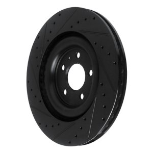 Audi SQ8 e-Tron Sportback Brake Rotor (1) - Rear Right - DFC - Drilled & Slotted - Black - `17-`25