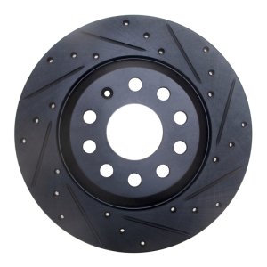 Audi TT Quattro Brake Rotor (1) - Rear Right - DFC - Drilled & Slotted - Black - `16-`25 Audi TT Quattro Brake Rotor (1) - Rear Right - DFC - Drilled & Slotted - Black - `16-`25