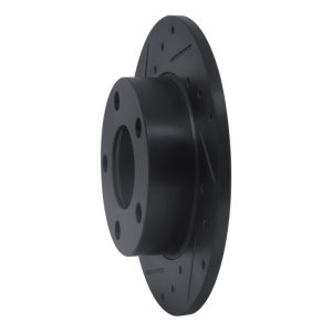 Audi A4 Quattro Brake Rotor (1) - Rear Left - DFC - Drilled & Slotted - Black - `96-`05