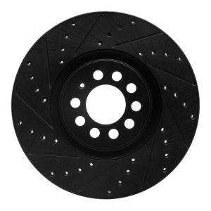 Audi TT Quattro Brake Rotor (1) - Front Left - DFC - Drilled & Slotted - Black - `00-`06 Audi TT Quattro Brake Rotor (1) - Front Left - DFC - Drilled & Slotted - Black - `00-`06