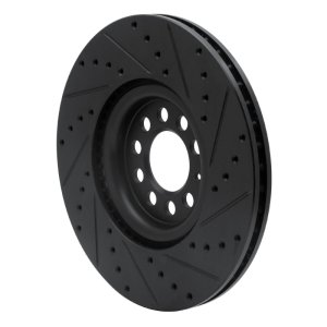 Audi TT Quattro Brake Rotor (1) - Front Left - DFC - Drilled & Slotted - Black - `00-`06 Audi TT Quattro Brake Rotor (1) - Front Left - DFC - Drilled & Slotted - Black - `00-`06