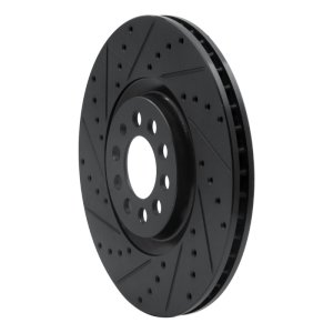 Audi TT Quattro Brake Rotor (1) - Front Left - DFC - Drilled & Slotted - Black - `00-`06 Audi TT Quattro Brake Rotor (1) - Front Left - DFC - Drilled & Slotted - Black - `00-`06