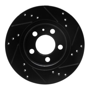 Audi TT Quattro Brake Rotor (1) - Rear Left - DFC - Drilled & Slotted, Premium G3000/G11H18 Iron Castings - Black - `00-`06 Audi TT Quattro Brake Rotor (1) - Rear Left - DFC - Drilled & Slotted, Premium G3000/G11H18 Iron Castings - Black - `00-`06