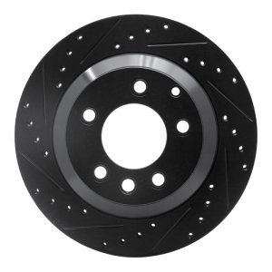 Audi Q7 Brake Rotor (1) - Rear Left - DFC - Drilled & Slotted - Black - `03-`18 Audi Q7 Brake Rotor (1) - Rear Left - DFC - Drilled & Slotted - Black - `03-`18