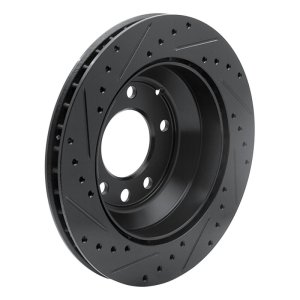 Audi Q7 Brake Rotor (1) - Rear Right - DFC - Drilled & Slotted - Black - `03-`18 Audi Q7 Brake Rotor (1) - Rear Right - DFC - Drilled & Slotted - Black - `03-`18