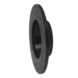 Audi A3 Brake Rotor (1) - Rear Right - DFC - Drilled & Slotted - Black - `05-`18