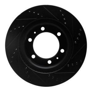 Toyota 4Runner Brake Rotor (1) - Front Left - DFC - Drilled & Slotted - Black - `03-`23 Toyota 4Runner Brake Rotor (1) - Front Left - DFC - Drilled & Slotted - Black - `03-`23