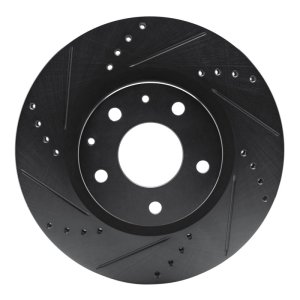 Mazda 3 Brake Rotor (1) - Front Left - DFC - Drilled and Slotted - Black - `19-`25 Mazda 3 Brake Rotor (1) - Front Left - DFC - Drilled and Slotted - Black - `19-`25