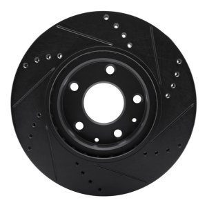 Mazda 3 Brake Rotor (1) - Front Left - DFC - Drilled and Slotted - Black - `19-`25 Mazda 3 Brake Rotor (1) - Front Left - DFC - Drilled and Slotted - Black - `19-`25