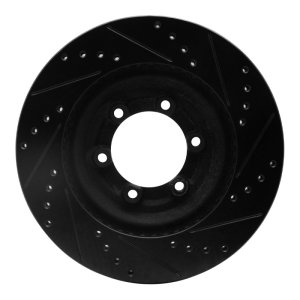 Chevrolet Colorado Brake Rotor (1) - Front Left - DFC - Drilled & Slotted - Black - `12-`18