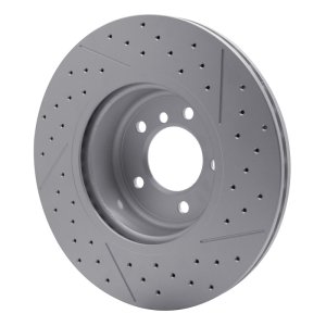 BMW 135IS Brake Rotor (1) - Front - DFC - GeoSPEC Drilled & Slotted - 2013