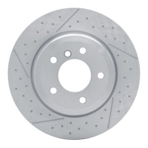 BMW 135IS Brake Rotor (1) - Rear - DFC - Dimpled and Slotted - 2013
