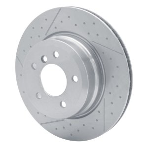 BMW 135IS Brake Rotor (1) - Rear - DFC - Dimpled and Slotted - 2013