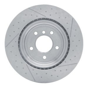 BMW 135IS Brake Rotor (1) - Rear - DFC - Dimpled and Slotted - 2013