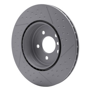 BMW 428i Brake Rotor (1) - Rear - DFC - GeoSPEC Coated - Dimpled and Slotted - `13-`21