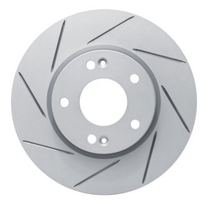 Hyundai Tiburon Brake Rotor (1) - Front Left - DFC - Slotted Geoperformance - `03-`13