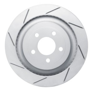 Ford Mustang Brake Rotor (1) - Rear Left - DFC - Slotted Geoperformance - `15-`23