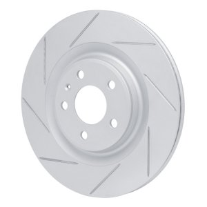 Audi A6 Brake Rotor (1) - Rear Left - DFC - Slotted Geoperformance - `08-`25