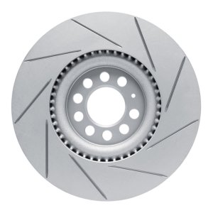 Audi TT Brake Rotor (1) - Front Left - DFC - Slotted Geoperformance - `00-`06