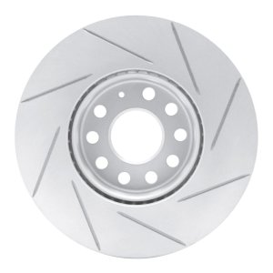 Audi A3 Brake Rotor (1) - Front Left - DFC - Slotted Geoperformance - `05-`25