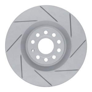 Audi S3 Brake Rotor (1) - Front Right - DFC - Geoperf Slotted - `06-`13