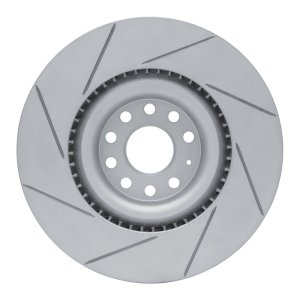Audi S3 Brake Rotor (1) - Front Right - DFC - Geoperf Slotted - `06-`13