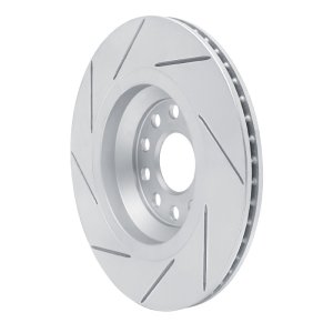 Audi Q3 Brake Rotor (1) - Rear Right - DFC - Slotted Geoperformance - `06-`25