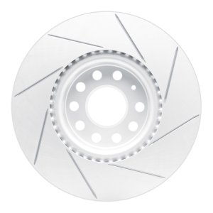 Audi TT Quattro Brake Rotor (1) - Front Left - DFC - Slotted Geoperformance - `05-`25