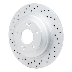 Hyundai Genesis Coupe Brake Rotor (1) - Rear Left - DFC - Drilled Geoperformance - `10-`16