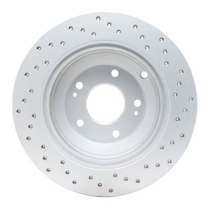 Hyundai Genesis Coupe Brake Rotor (1) - Rear Left - DFC - Drilled Geoperformance - `10-`16