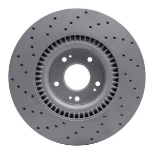 Genesis G80 Brake Rotor (1) - Front Right - DFC - Drilled Geoperformance - `11-`17