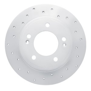 Hyundai Kona Brake Rotor (1) - Rear Left - DFC - Drilled Geoperformance - `11-`25