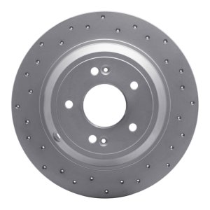 Genesis G80 Brake Rotor (1) - Rear Left - DFC - Drilled Geoperformance - `09-`20