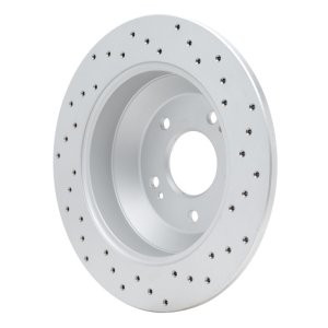 Hyundai Santa Fe Sport Brake Rotor (1) - Rear Left - DFC - Geoperformance Drilled - `10-`21