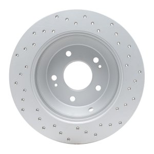 Hyundai Santa Fe Sport Brake Rotor (1) - Rear Left - DFC - Geoperformance Drilled - `10-`21
