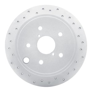 Subaru WRX Brake Rotor (1) - Rear Left - DFC - Drilled Geoperformance - `15-`21