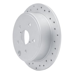 Subaru WRX Brake Rotor (1) - Rear Left - DFC - Drilled Geoperformance - `15-`21