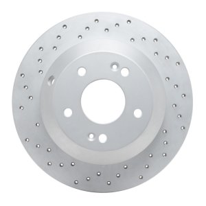 Kia Sorento Brake Rotor (1) - Rear Left - DFC - Drilled Geoperformance - `15-`20