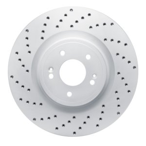 Genesis G70 Brake Rotor (1) - Front Left - DFC - Drilled Geoperformance - `18-`22