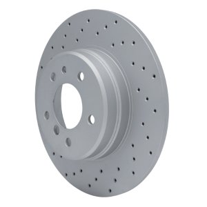 BMW 850Csi Brake Rotor (1) - Rear Left - DFC - Drilled Geoperformance - `91-`01