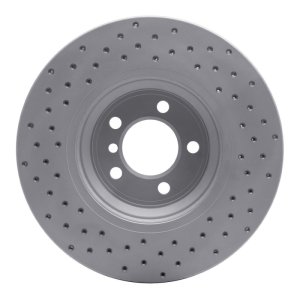 BMW 760Li Brake Rotor (1) - Front Right - DFC - Drilled Geoperformance - `02-`08