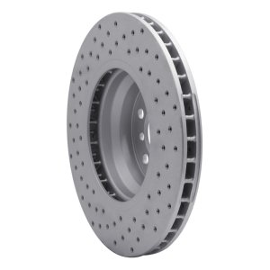 BMW 760Li Brake Rotor (1) - Front Right - DFC - Drilled Geoperformance - `02-`08