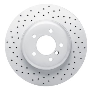BMW 535I Brake Rotor (1) - Front Left - DFC - Drilled Geoperformance - `04-`10