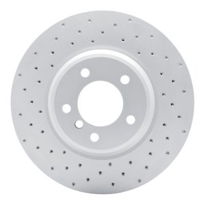 BMW X1 Brake Rotor (1) - Front Left - DFC - Drilled Geoperformance - `07-`15