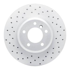 BMW 135i Brake Rotor (1) - Front Left - DFC - Drilled Geoperformance - `06-`13