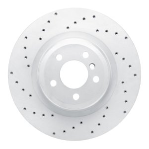 BMW 750Li Brake Rotor (1) - Rear Left - DFC - Drilled Geoperformance - `09-`19