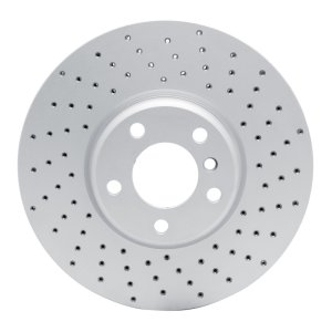 BMW 740LI Brake Rotor (1) - Front Right - DFC - Drilled Geoperformance - `10-`18