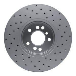 BMW X5 Brake Rotor (1) - Front Left - DFC - Drilled Geoperformance - `00-`06