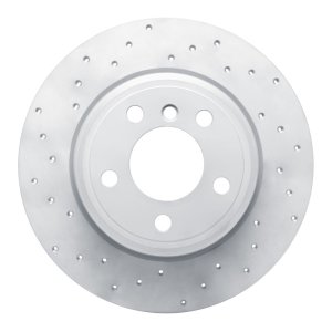 BMW X5 Brake Rotor (1) - Rear Left - DFC - Drilled Geoperformance - `00-`06